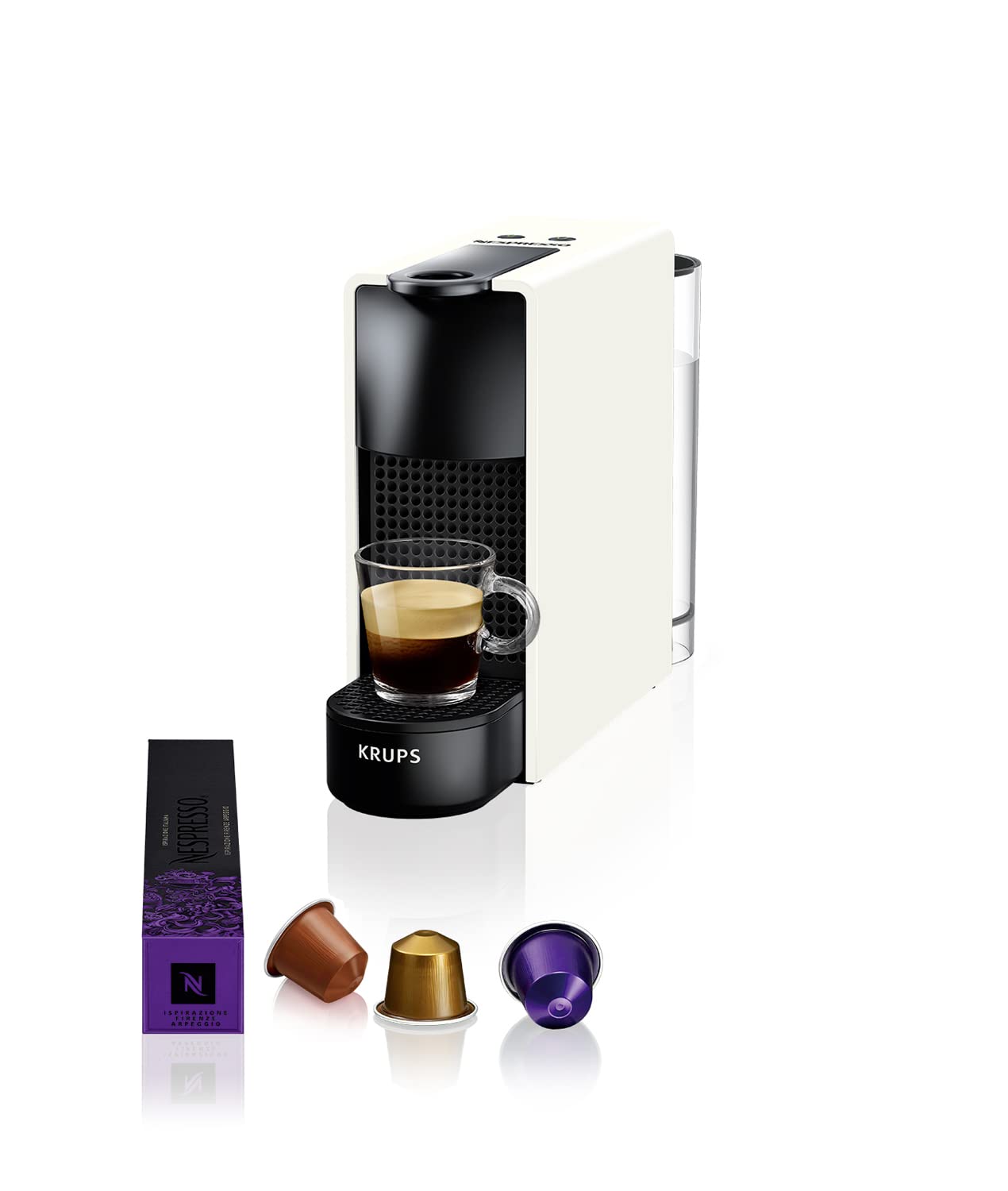 Cafetière Manuelle 0,6 L Noir & Blanc | Capsules | Toriva