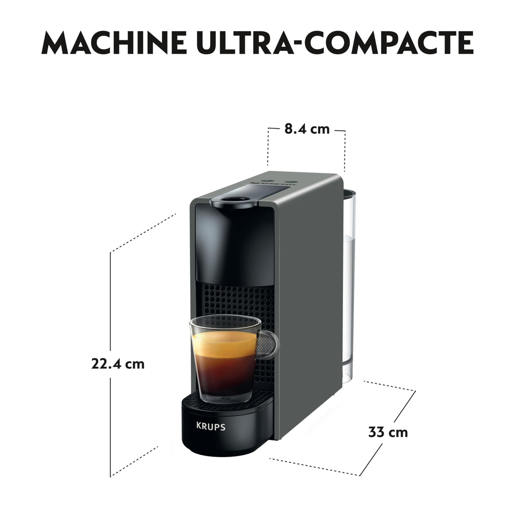 Machine à Café Gris Intense 19 Bars | Expresso Lungo | Toriva