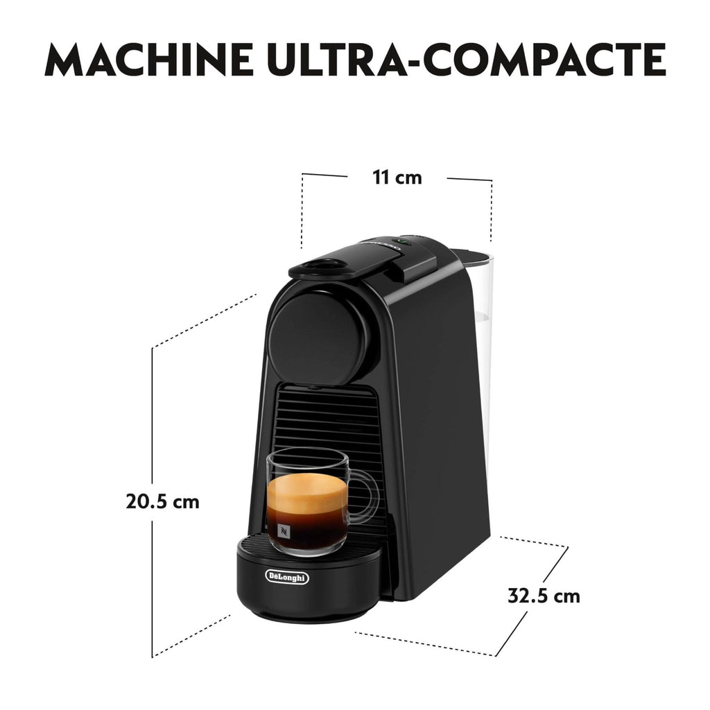 Machine à Café Compacte Noire | 19 Bars | Expresso & Lungo | Toriva