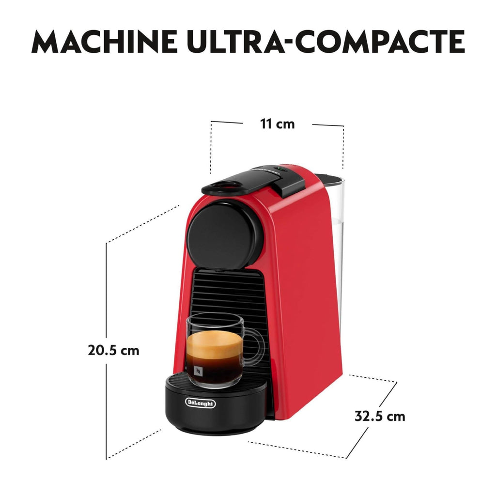 Machine à Café Rouge Rubis | 19 Bars | Expresso & Lungo | Toriva