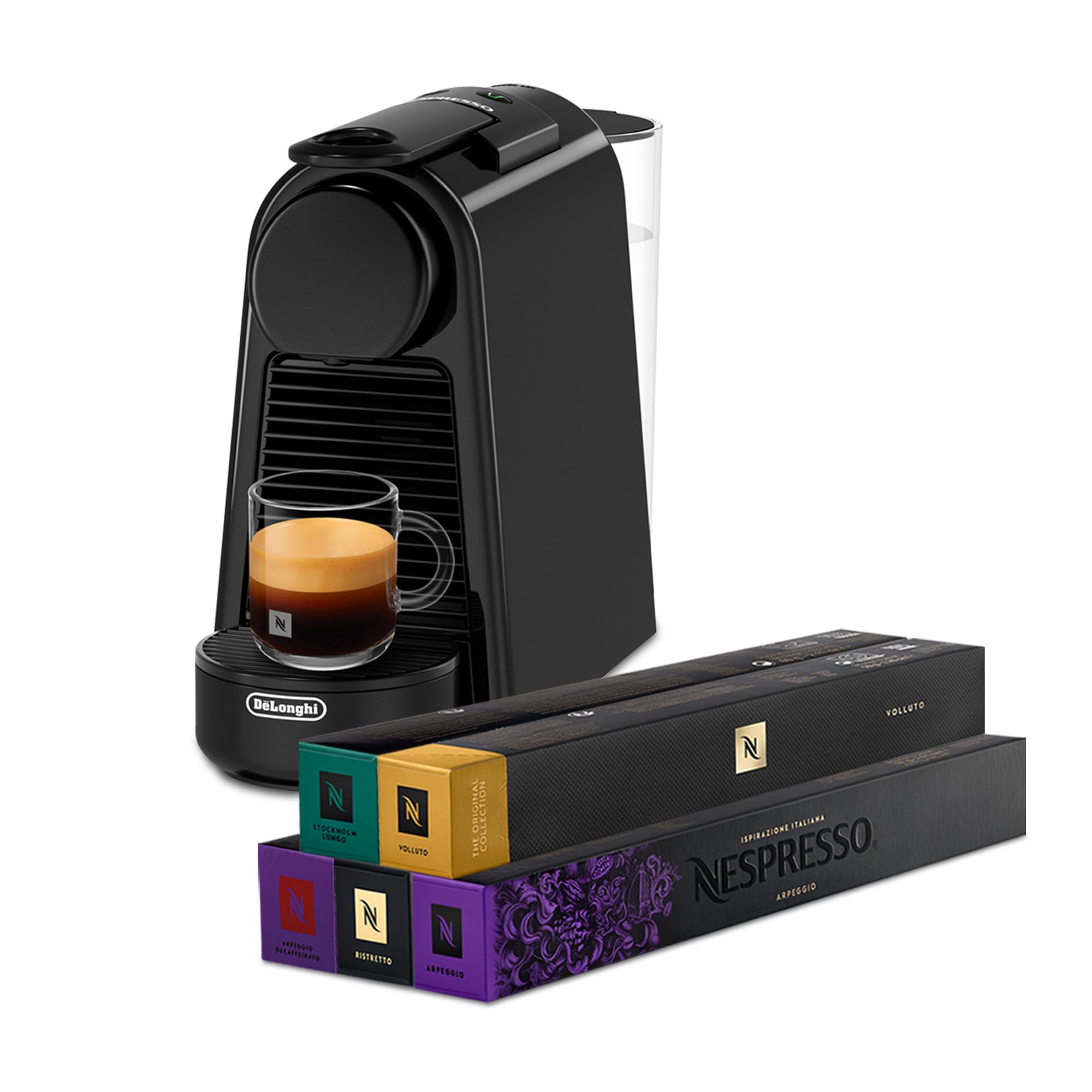Machine à Café Noir Piano | 19 Bars | Expresso Lungo | Toriva