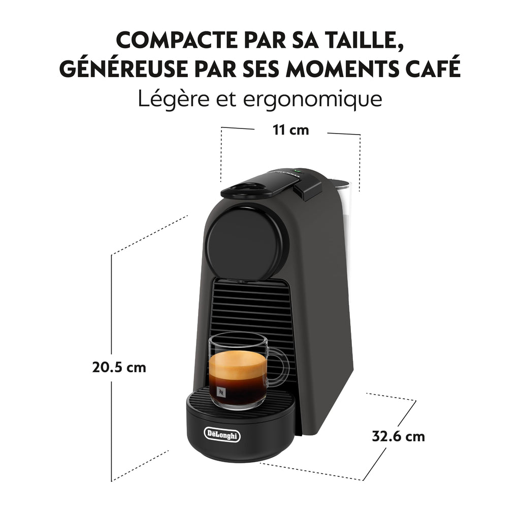 Machine à Café Capsules Noir Mat | 19 Bars | Kit Bienvenue | Toriva